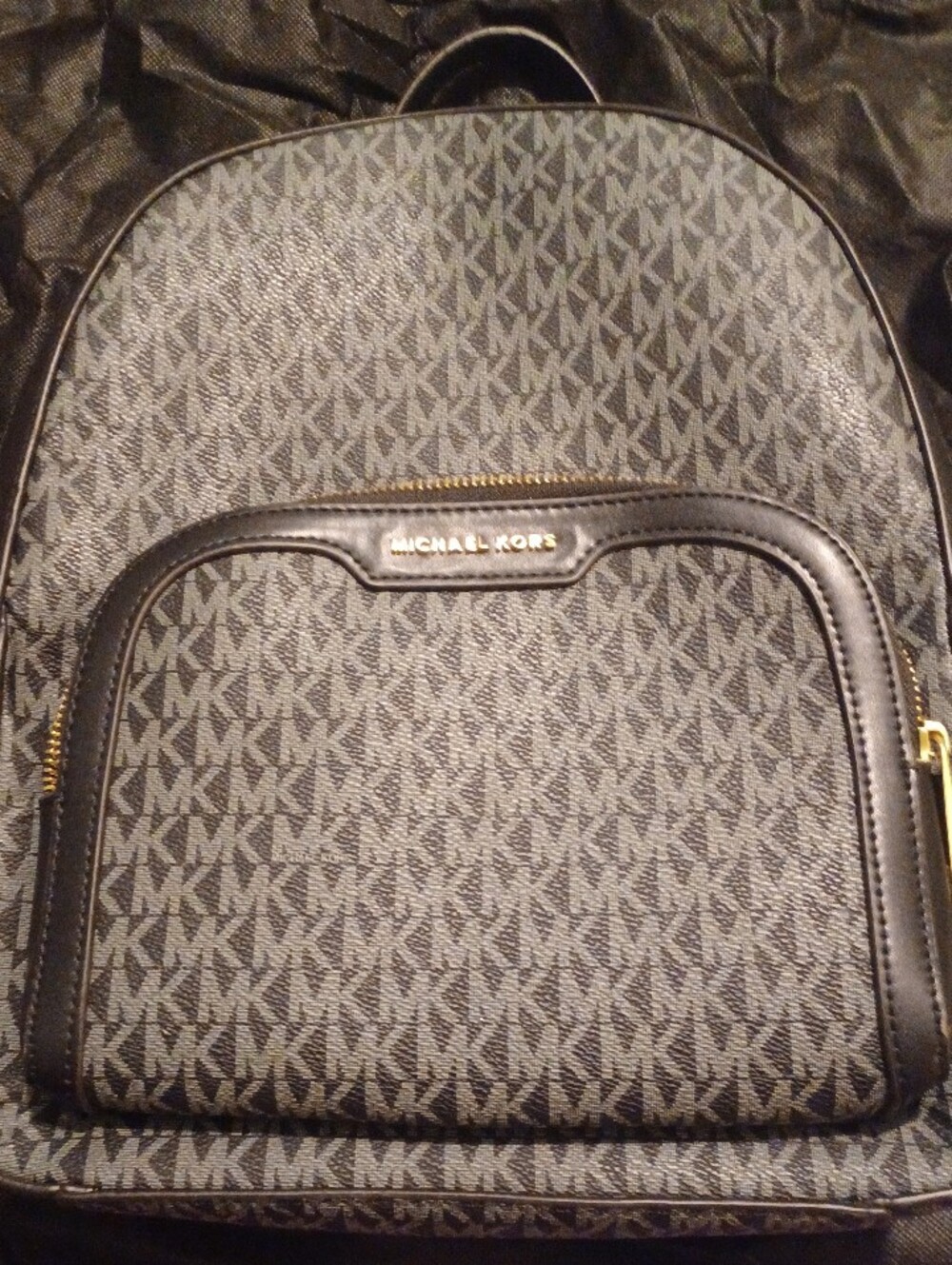 Michael Kors Jaycee Logo Backpack In All Over Monogram
